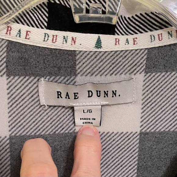 Rae Dunn Christmas P. J. Buffalo Plaid - Size Large - Very Soft - **TOP ONLY - Picture 3 of 7